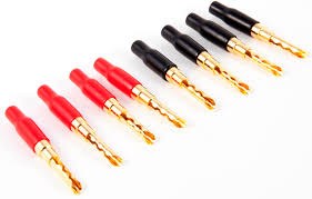 Black Rodium 4mm Z-Bananas 8 Stk Set